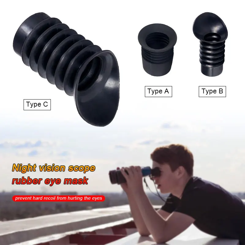 Tactical Hunting Flexible Rifle Scope Ocular Eye Protector Rubber Scope Lens Recoil Cover Eye Cup Extender Eyeshade Anti Impact rifle scope lens cover,rifle scope protector