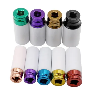 

1/2 Inch 15-27mm Hexagon Pneumatic Sleeve Pneumatic Tyre Protection Sleeve Colorful Steam Sleeve Auto Repair Hardware Tool
