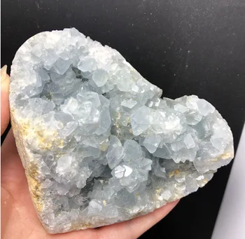 

natural celestine geode cluster Rock stones and Minerals Chakra Reiki Healing Home decor