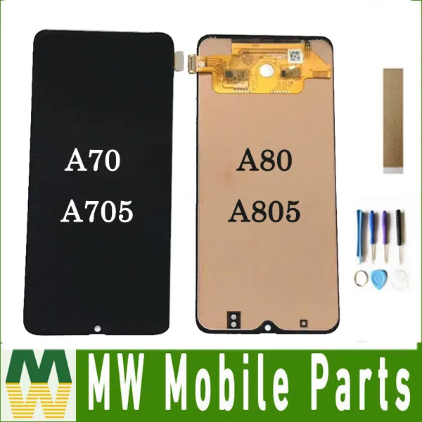 ЖК-дисплей для Samsung Galaxy A7 2019 A70 A705F A705 A8 A80 A805F A805 сенсорный датчик дигитайзер в сборе