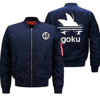 

Dragon Ball Streetwear Mens Jacket Cartoon Warm Clothing Motorcycle Casual Bomber Hip Hop Winter Hot Sale Jackets Coat Thick