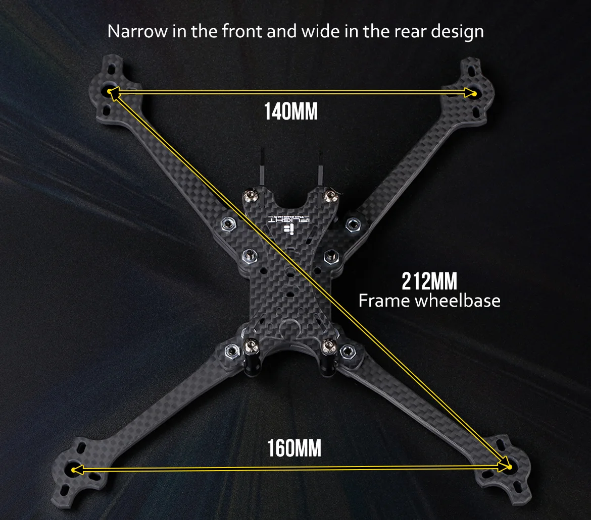 IFLIGHT крыло особой Форма Скоба машины голубь V2 5-дюймовый FPV резаком Hexin Гоночная рама