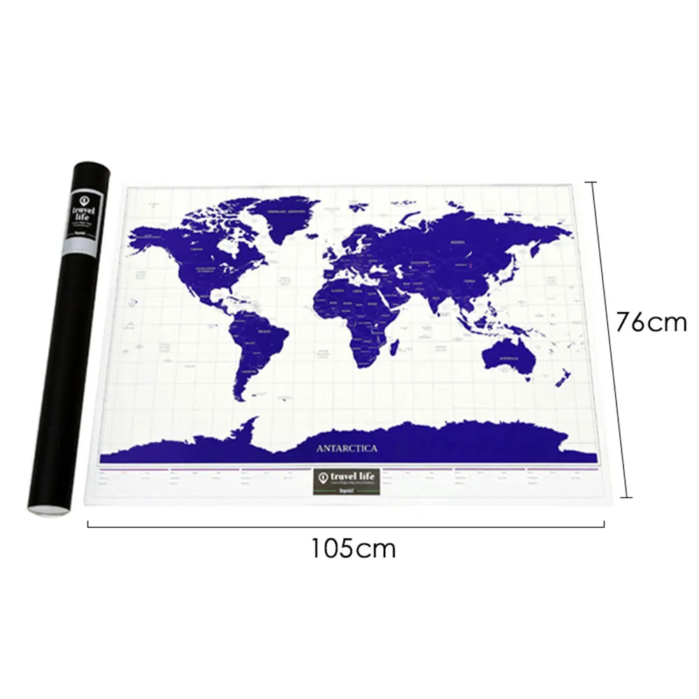 World Physical Sleeved By National Geographic Maps Papier