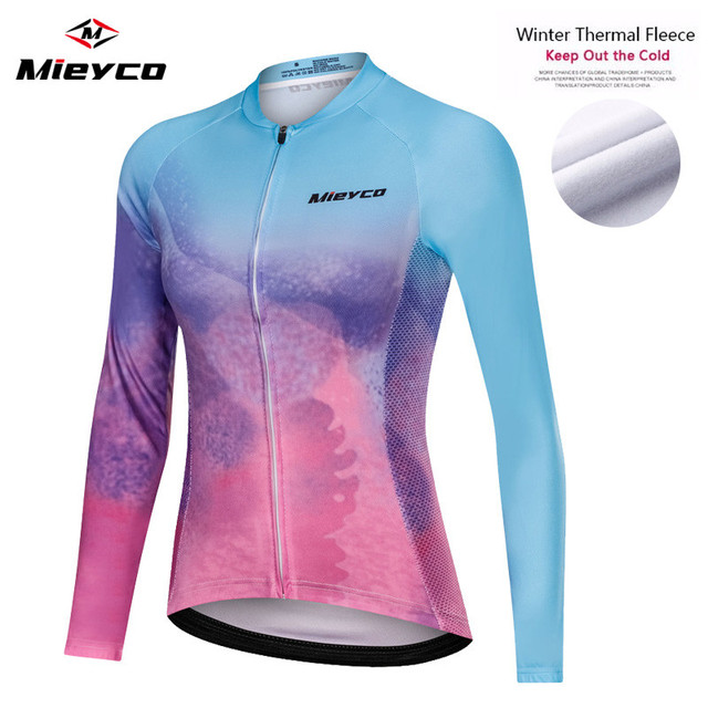 Thermal Fleece Cycling Jersey Long Sleeve 2019 Bike Shirt Reflective maillot ciclismo Downhill Cycling Shirt MTB Jersey