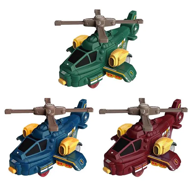 Inertial Collision Deformation Helicopter Toy Plane Taxiing And Transforming Into Robot Children Boy Christmas Gift | Игрушки и хобби