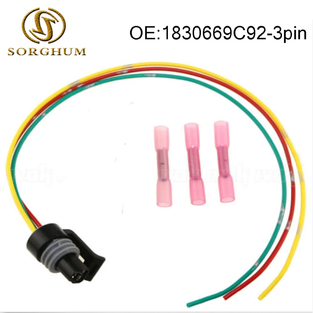 Новинка, 5 шт. 1830669C92-3pins DT466E I530E HT530 DT466 ЭОП инжектор Управляющее давление датчик ICP разъем для Ford Cummins