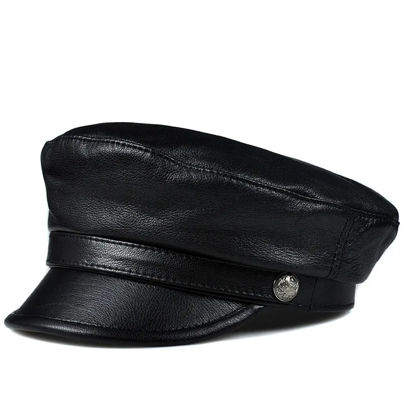 Aorice man winter warm cap hat new boy school caps beret baseball hats black color