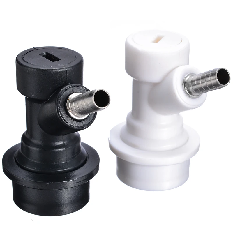 4pcs Homebrew Beer Keg Connector Liquid/Gas Connectors Dispenser Ball Lock Keg Disconnect Barb Tap