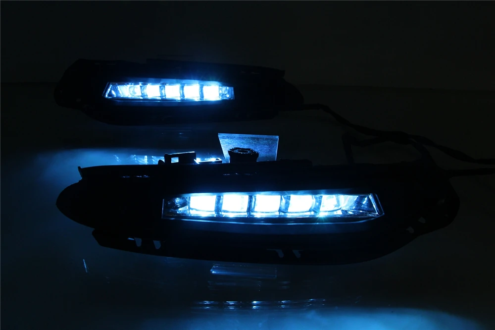 2 шт. DRL для Honda hr-v HR-V 12 В светодиодный автомобильный дневной ходовой свет противотуманная фара с динамическим поворотным сигналом стиль реле