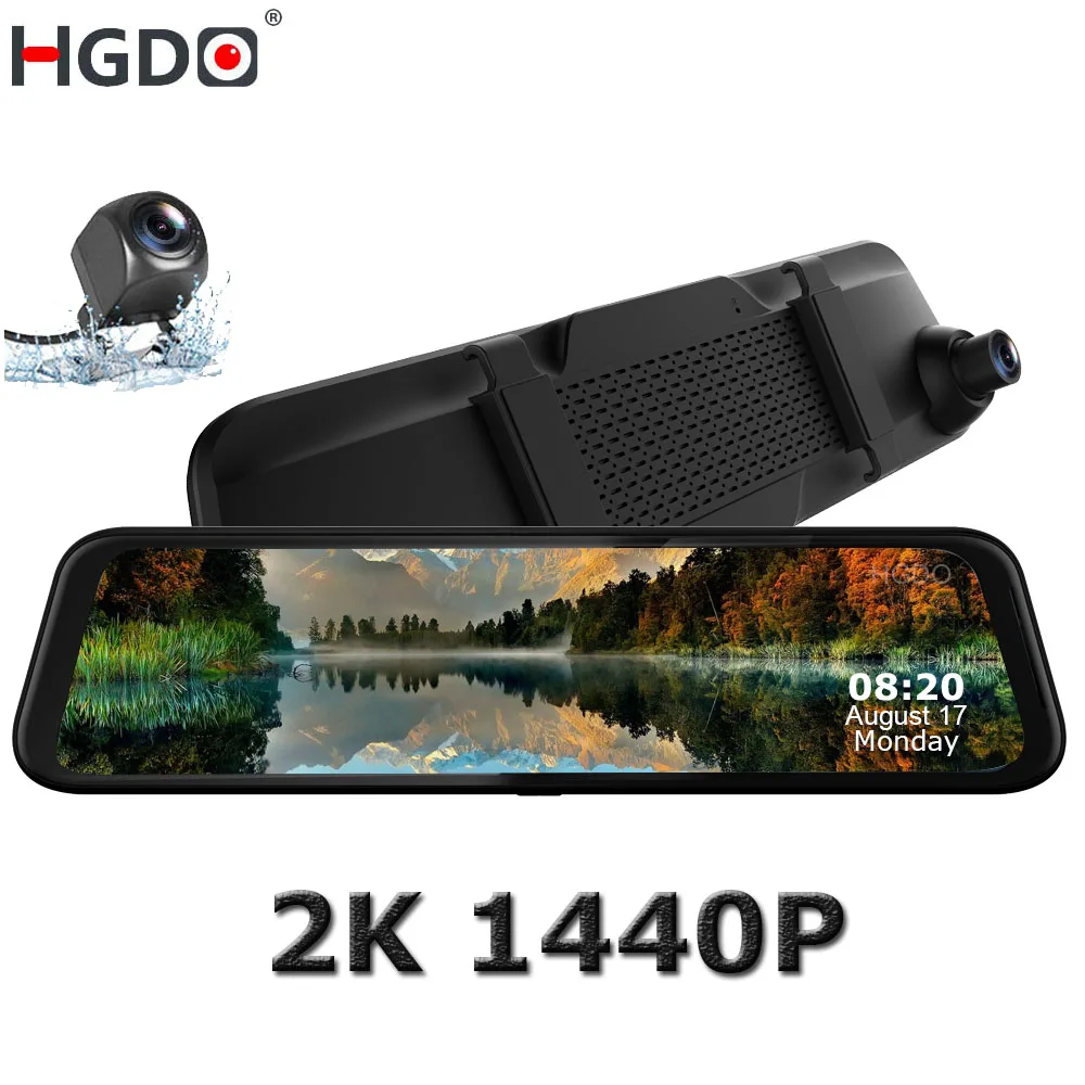 HGDO 2K Car DVR 2560X1440P 12