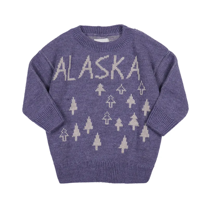 Детские свитера; коллекция года; сезон осень-зима; StRafina; вязаный Топ для мальчиков и девочек; кардиган; свитер; Детская шерстяная верхняя одежда; детская одежда; свитер - Цвет: Purple