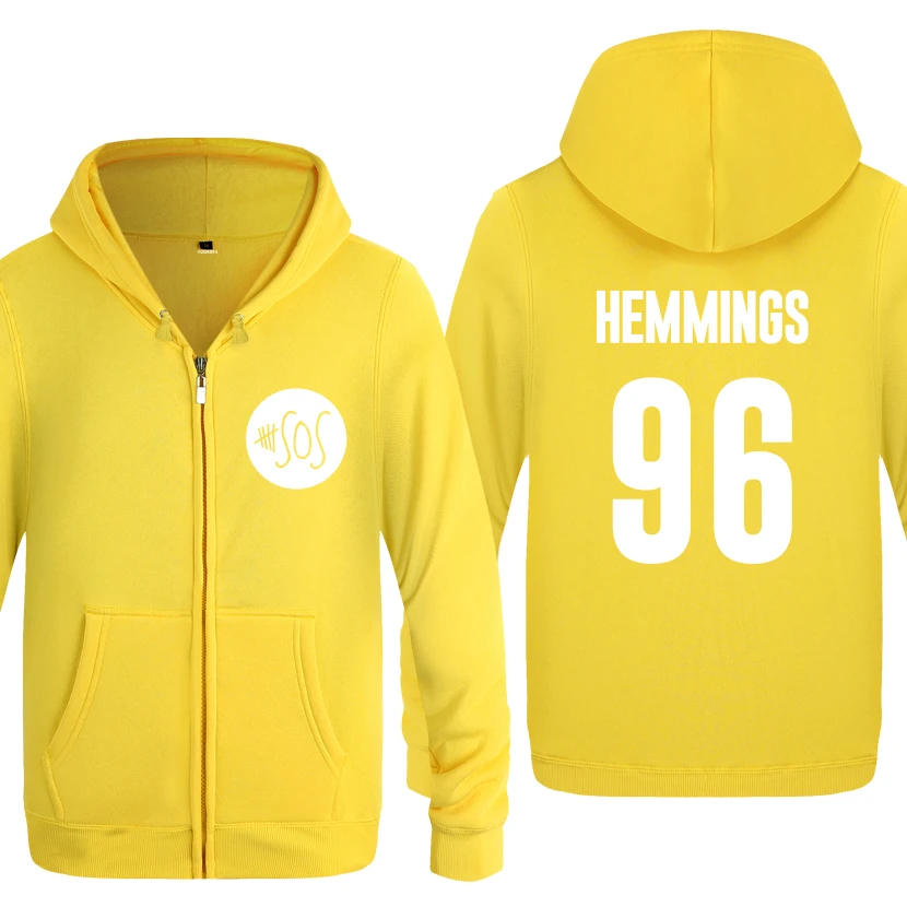 Luke Hemmings-5 Seconds of Summer 5SOS толстовки мужские мужские флисовые толстовки с капюшоном на молнии кардиганы