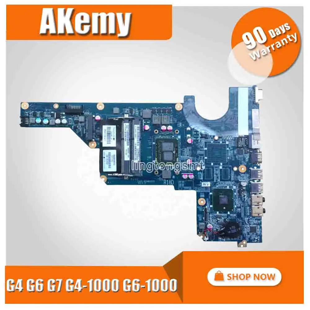 

FOR HP G4 G6 G7 G4-1000 G6-1000 LAPTOP MOTHERBOARD CPU: I3-370M 655990-001 DAR18DMB6D1 DAR18DMB6D0 With heatsink