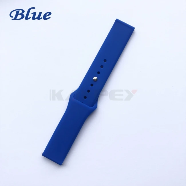 Силиконовый ремешок для часов Ремешок Для Xiaomi Huami Amazfit GTS Смарт-часы ремешок для Amazfit GTR 42 мм Браслет спортивный сменный Браслет - Цвет: Синий