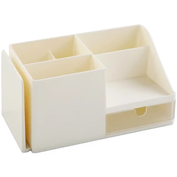 

Desk Office Organizer Storage Holder Desktop Pencil Pen Sundries Badge Box Stationery