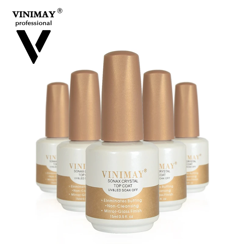 VINIMAY Sonax Crystal Gel Top Coat 2020 tempered wash-free super bright durability UV Gel Nail Polish nail polish special nail