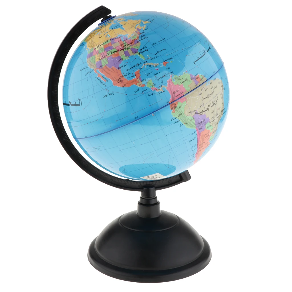 Arabic Language Rotary World Globe Model Globe Of World Shool Teaching Kit