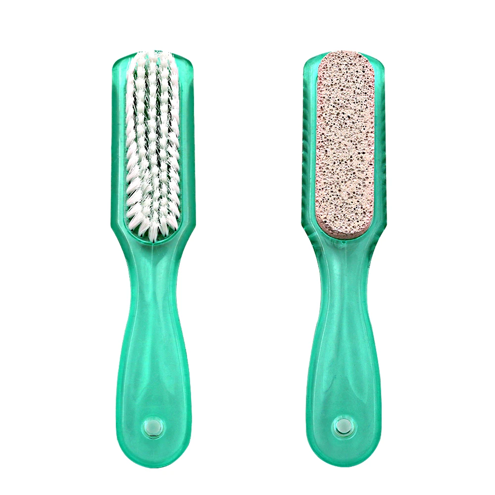 

2In 1 Multifunction Pedicure Tool Pumice Stone Exfoliating Foot Cleaner Steel Cleaning Brush Foot Massage