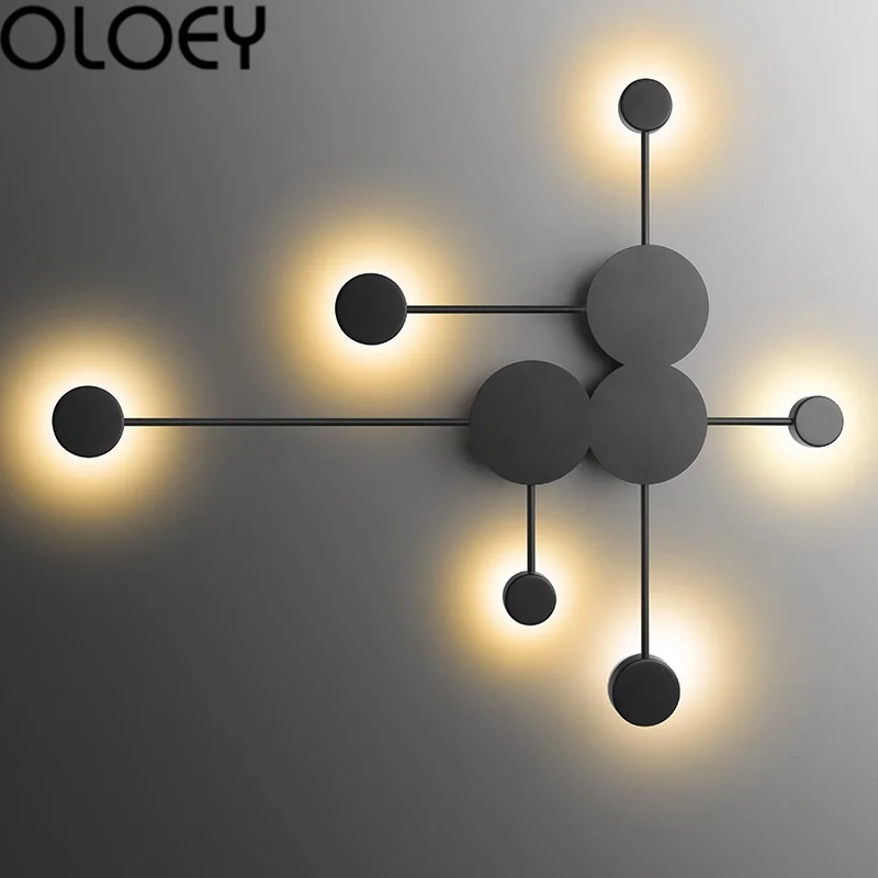 Скандинавский светодиодный настенный светильник креативный 220 В для гостиной