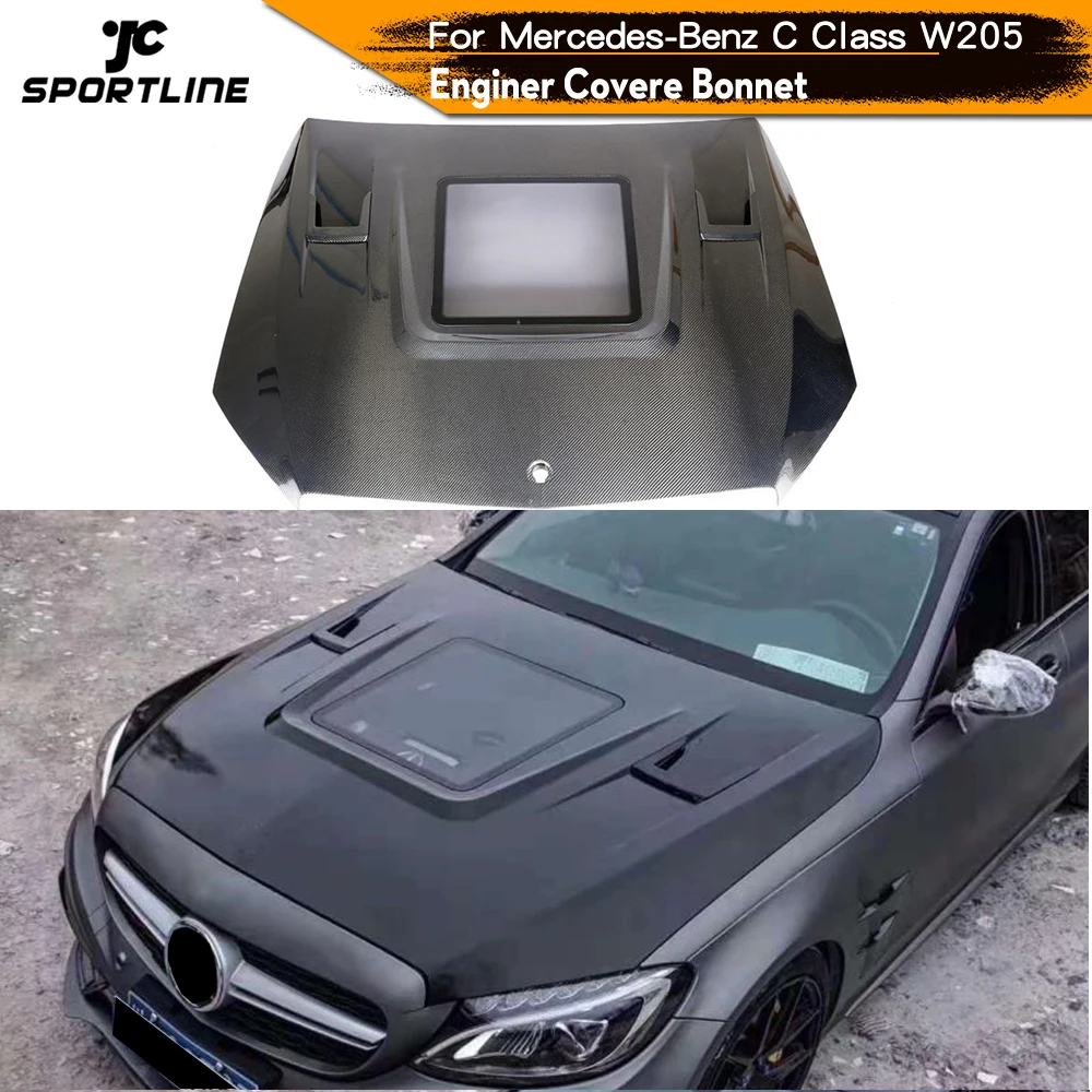 Автомобильные передние Чехлы капота Автомобильная фотосессия для Mercedes Benz C Class W205