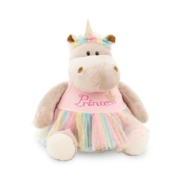 

Soft toy "Hippo Princess: Unicorn", 30 cm