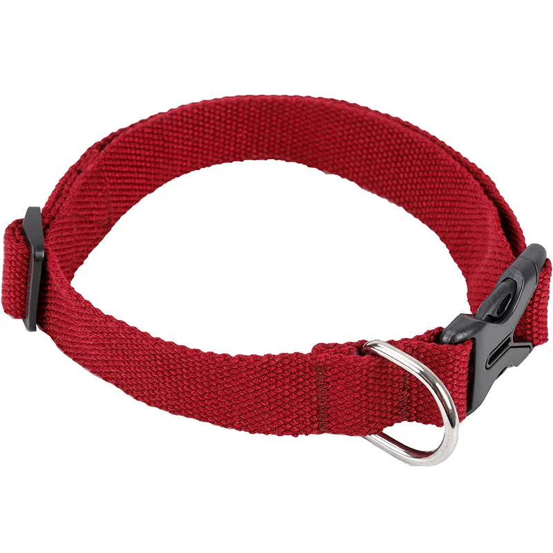 High quality Dog Collar Custom Logo Premium Safety Training Cotton Hemp