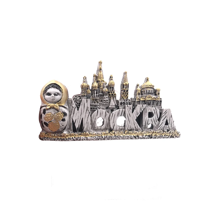 B Россия, москву, новгород, агния, софия, туризм, магниты на холодильник, милый москвичка, кукла, магнитные наклейки на холодильник, сувенир, подарок - Цвет: B