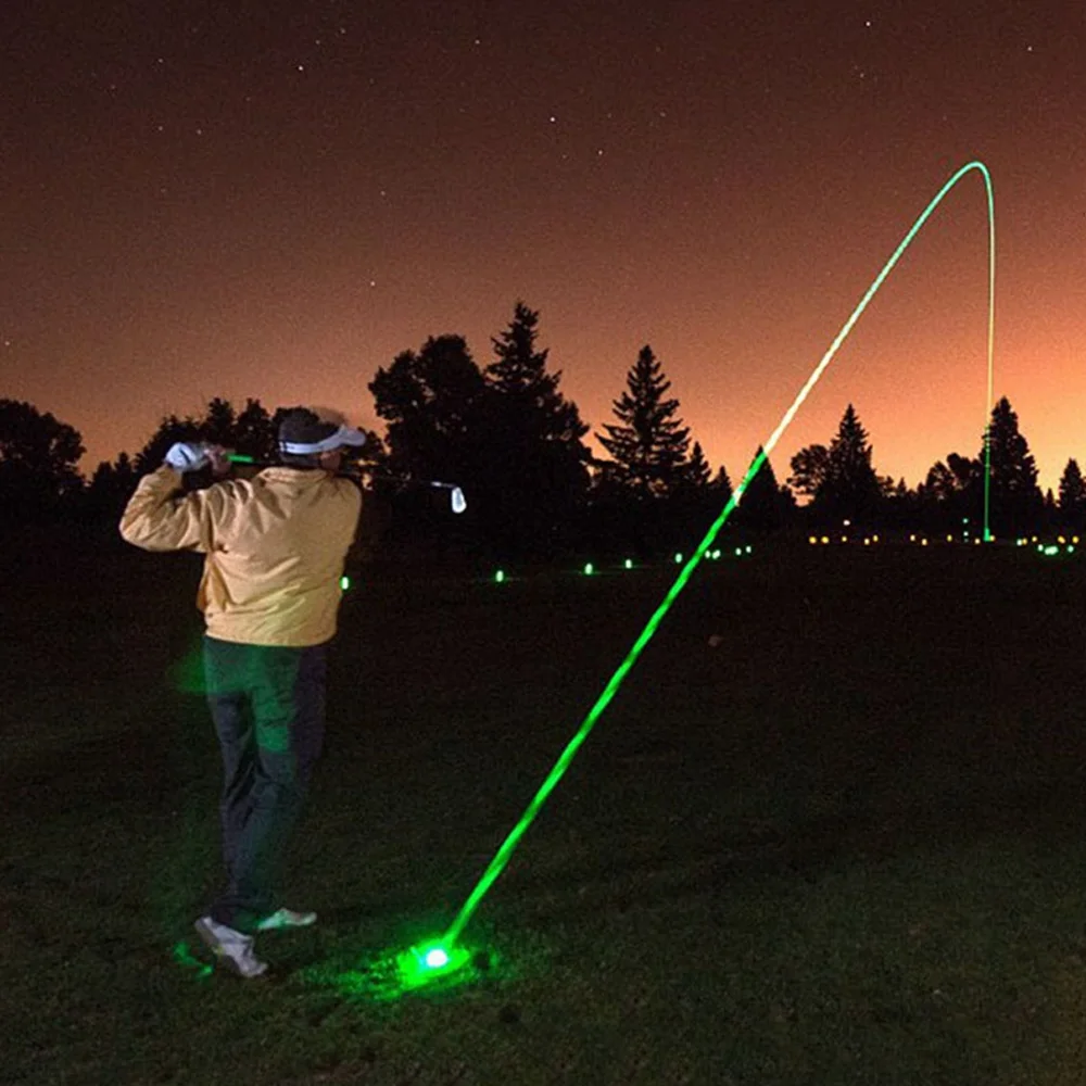 cima, bolas de golfe brilhantes e reutilizáveis com brilho noturno