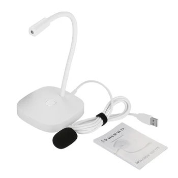 

USB Desktop Microphone for PC and with Mute Button Compatible with Any PC H05A