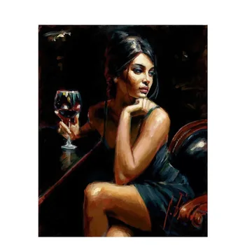 

Cross Border Fat DIY Digital Oil Painting Wholesale Hand-Painted 4050 Amazon Wish Digital Pigment Decorative Painting