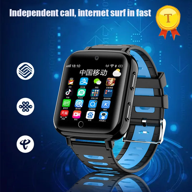 

new arrival full netcom sim card Kids Smart Watch 4G Wifi GPS precise locate Tracker Smartwatch Kids 4g Watch Phone Video Call