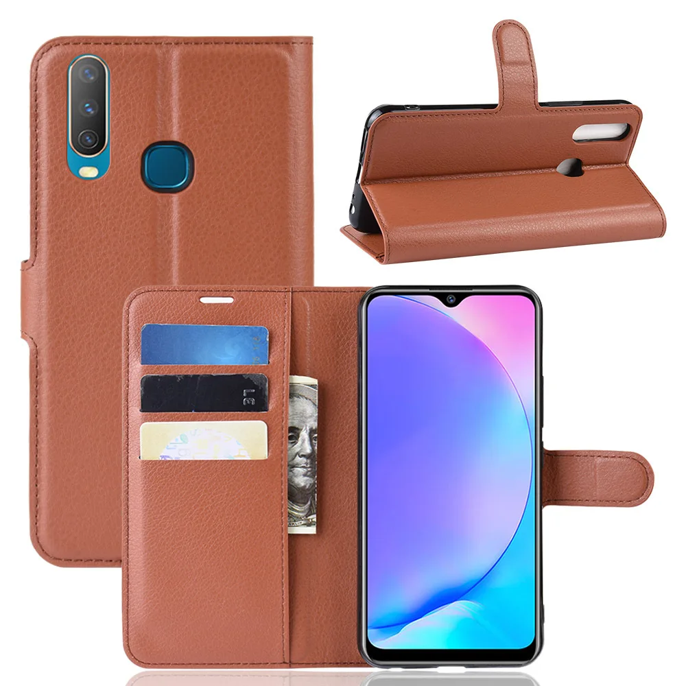 Кожаный чехол-книжка для VIVO Y17 Y11 с отделениями для карт, чехол-кошелек для Vivo U3X Y15 Y13 Y12 1902, чехол для телефона Vivo U3X U10