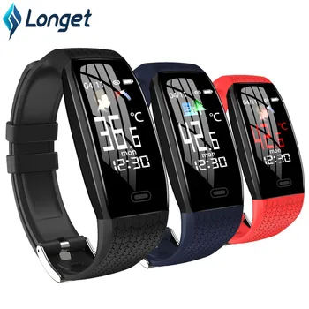 

Longet T5 Smart Band Body Temperature Call Reminder Fitness Tracker Watch Heart Rate Monitor Sport Smart Bracelet Color Screen