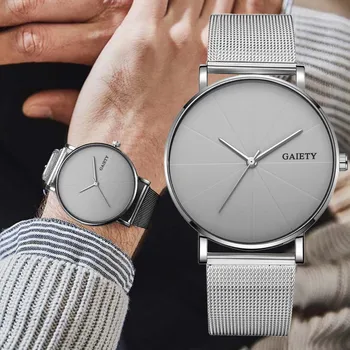 

Fashion Casual Unobtrusive Simple Single Business Net With Strap Men's Watch