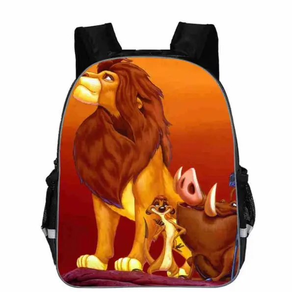 Simba Король Лев школьный рюкзак для детей, мальчиков и девочек мультфильм Король Лев школьные сумки для девочек дошкольников детский сад сумка - Цвет: as pictures