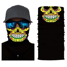 Горячая Хэллоуин бандана для защиты лица на открытом воздухе езда на велосипеде мотоциклетный головной платок шеи теплее череп маска для лица Лыжная маска-повязка