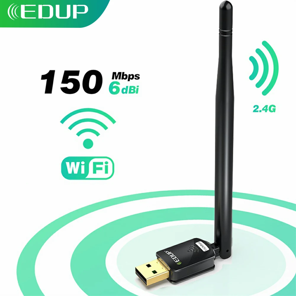 

usb wifi adapter wifi 802.11n EDUP wifi antenna 6 dBi high quality wiless wi-fi receiver network card