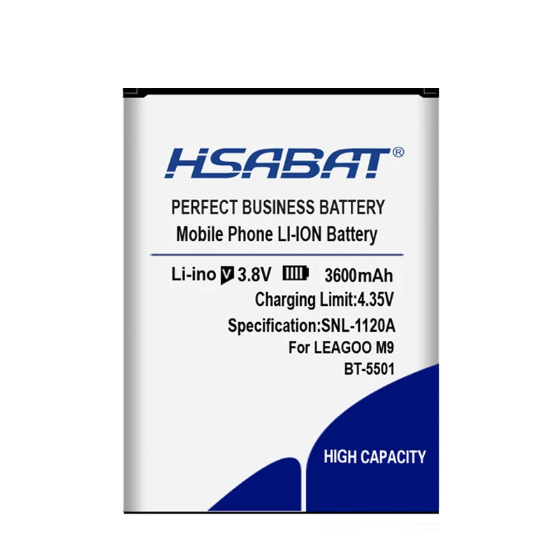 HSABAT 3600 мАч BT-5501 батарея для LEAGOO M9 5,5 дюйма MTK6580A
