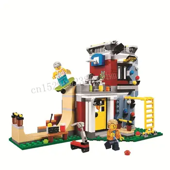 

Lepining Creator 3 in 1 Modular Skate House Building Blocks Kit Bricks City Classic Model Kids Toys For Children Gifts