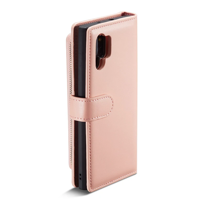 Магнитный кожаный чехол для samsung Note 10 Plus 9 8, кошелек на молнии, флип-чехол для телефона samsung Galaxy S10 S9 S8 Plus S7