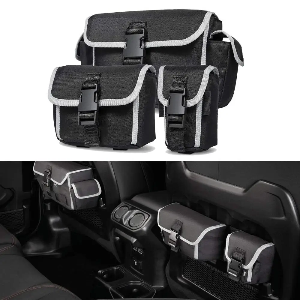 for Jeep Wrangler JL Rubicon JK TJ 1997-2020 Storage Bag Organizers Seat Back Tailgate Door Bags Stowing Tidying Car Accessories