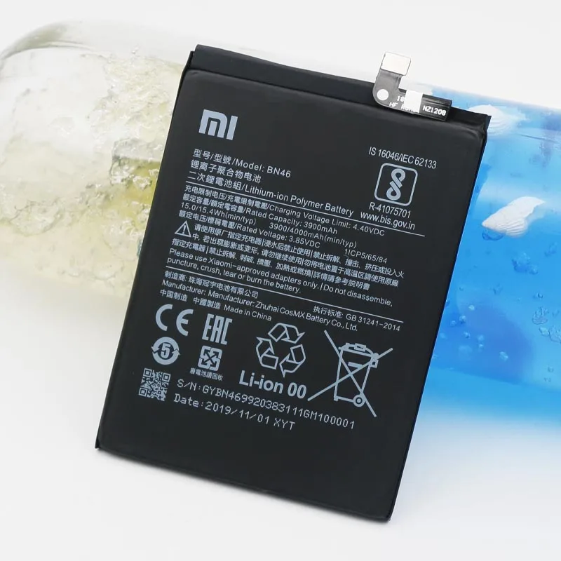Аккумулятор для телефона Xiao mi Note 8, красный mi 7 BN46, 4000 мА/ч, высококачественный сменный аккумулятор с бесплатными инструментами