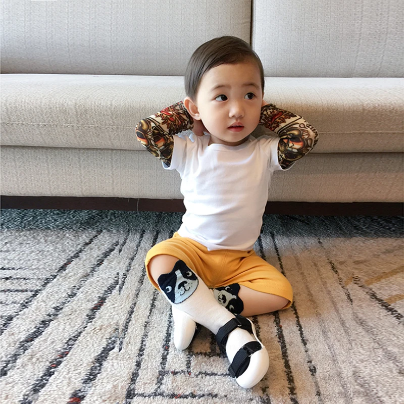Boy-Clothes-Cotton-T-shirt-Long-Sleeve-Children-Tee-Shirts-Novelty-Tattoo-Sleeve-Baby-Boys-Tops
