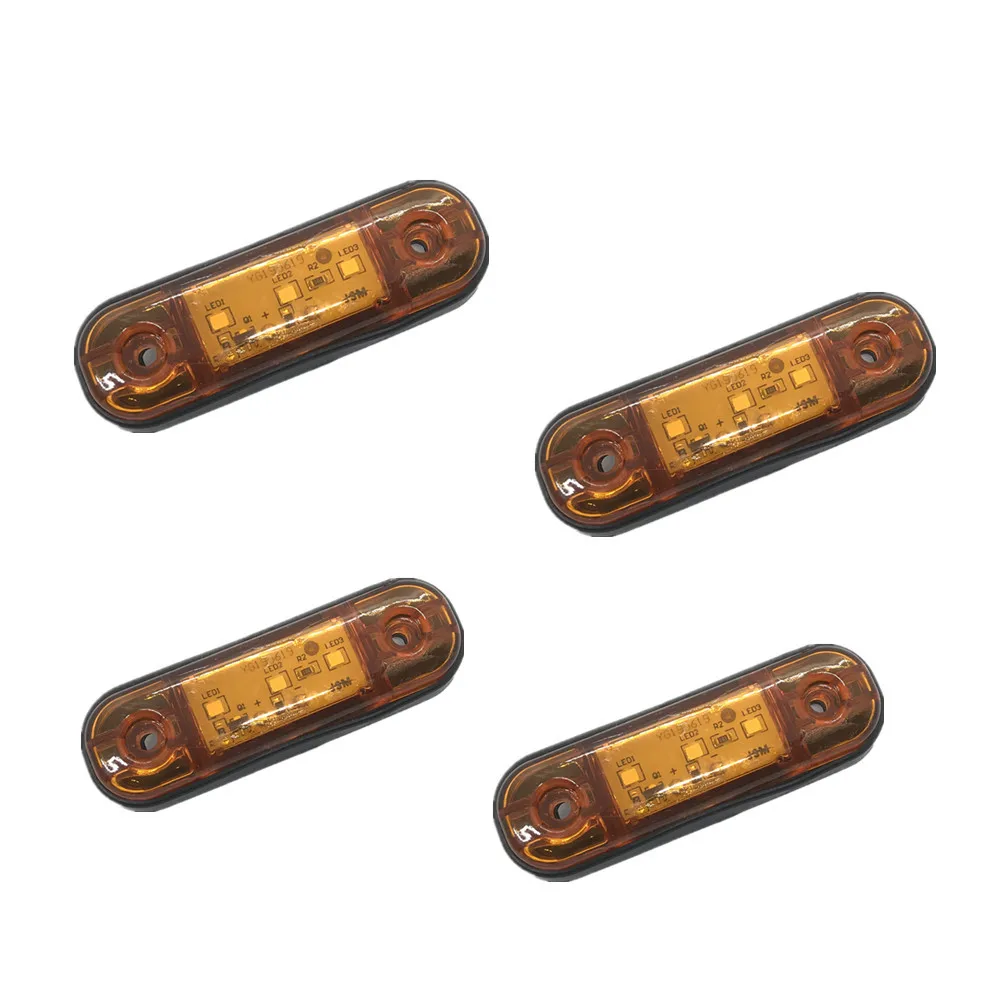 Аксессуары тележки 4/10 шт. может занять от 10 до 30V светодиодные фонари для прицепа 3 светодиодный s боковые габаритные световые сигнальные лампы для грузовик пикап светодиодный лампы