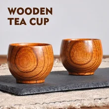Деревянная чашка прочный деревянный сок домашний Ресторан мини