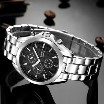 

Luxury Men Military Casual Wristwatch 2019 Three Eyes Round Dial Analog Quartz Clock Hot Erkek Kol Saati