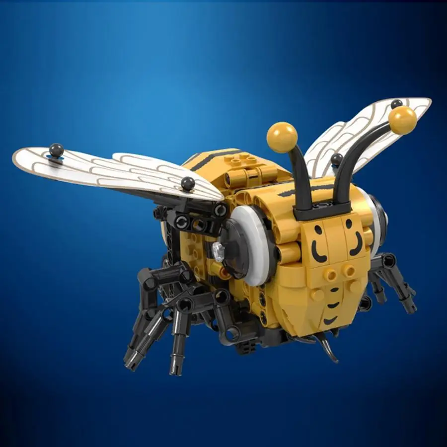 285 шт. RC животное пчела для детей обучающая игрушка электрический пульт дистанционного управления транспортные средства строительные блоки игрушка RC пчела модель, подарок для детей