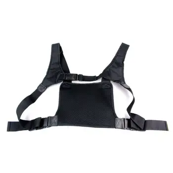 

Qppxun Chest Pocket Pack Backpack Handset Radio Holder Bag/Carry Case For 2-Way Radio