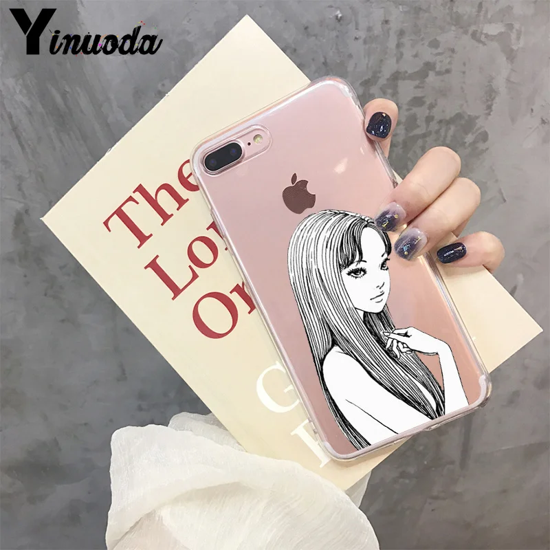 Yinuoda Японский комикс ужасов Tomie Junji Itou аксессуары для телефонов Чехол для iPhone 8 7 6 6S Plus X XS MAX 5 5S SE XR 11 pro max