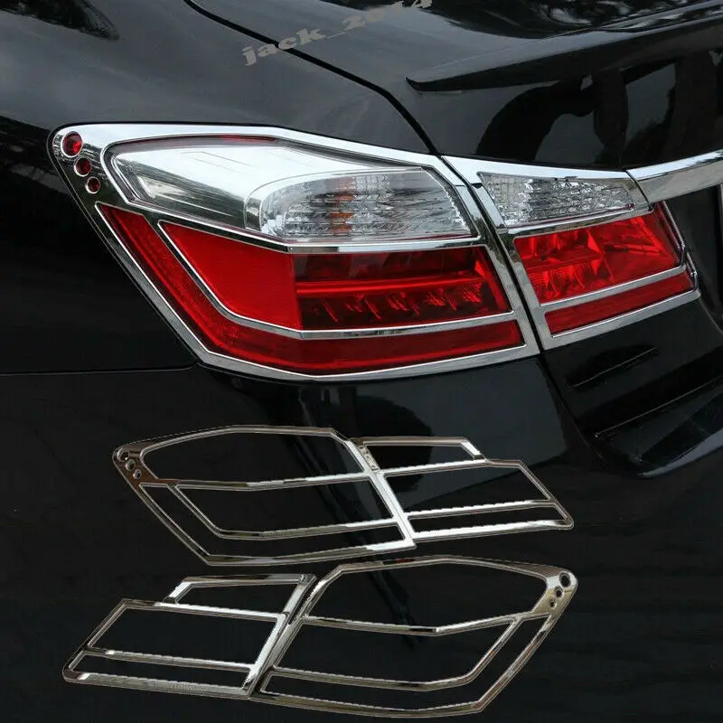 ABS хромированный задний фонарь Крышка лампы отделка Подходит для HONDA Accord Sedan